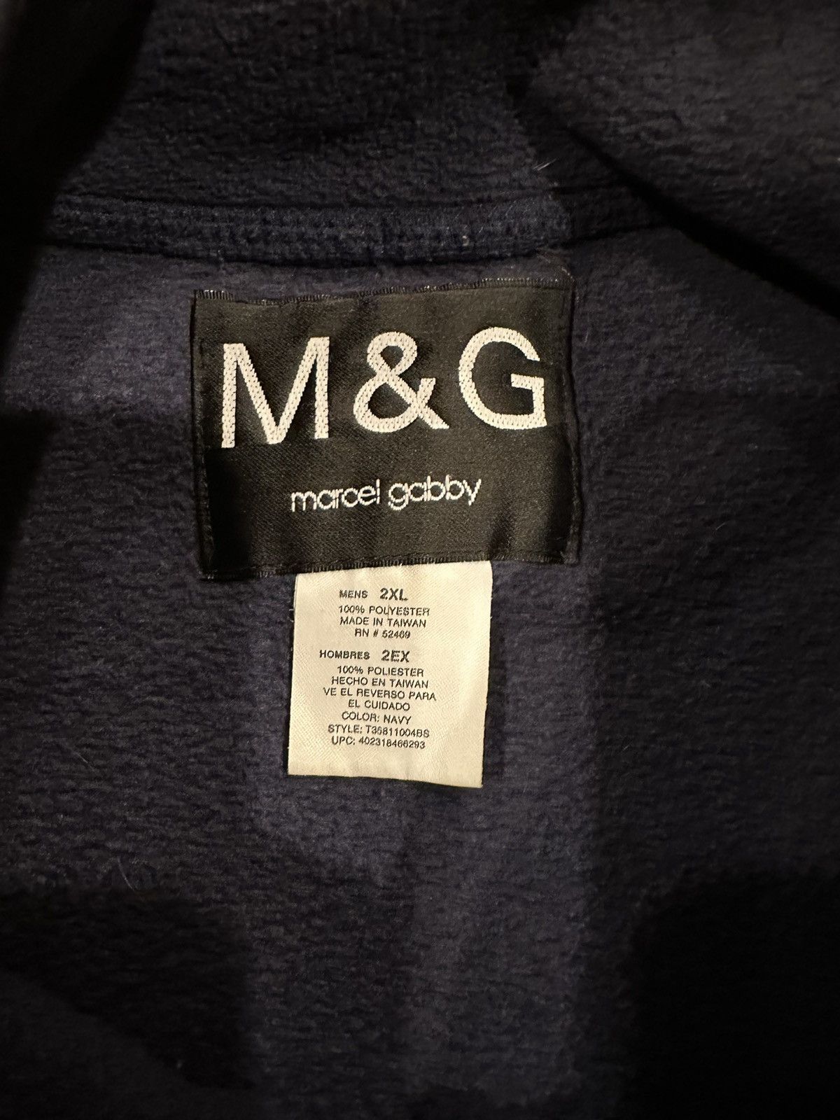 Vintage Vintage Marcel & Gabby Blue Navy Fleece Vest Size US XXL / EU 58 / 5 - 7 Thumbnail