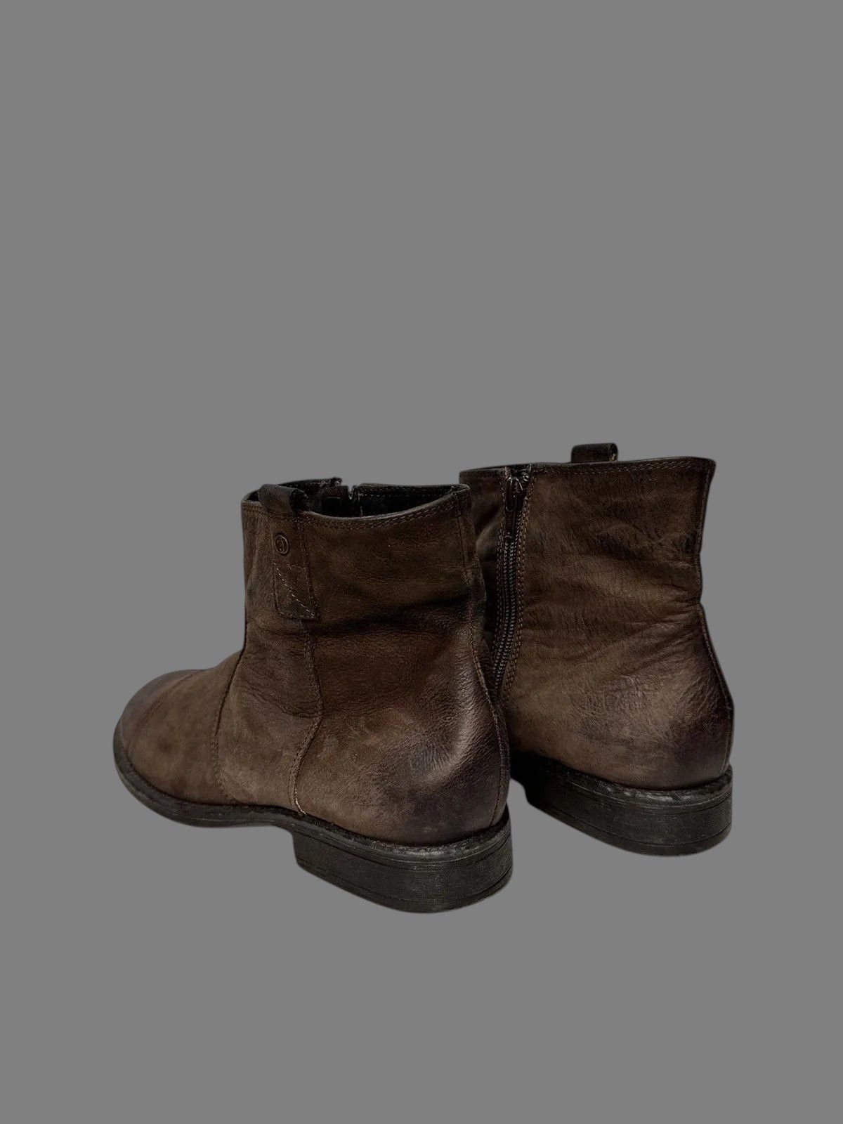 If Six Was Nine Vintage Brown Leather Ankle Boots Italy Guidi Style Size US 8 / EU 41 - 7 Thumbnail