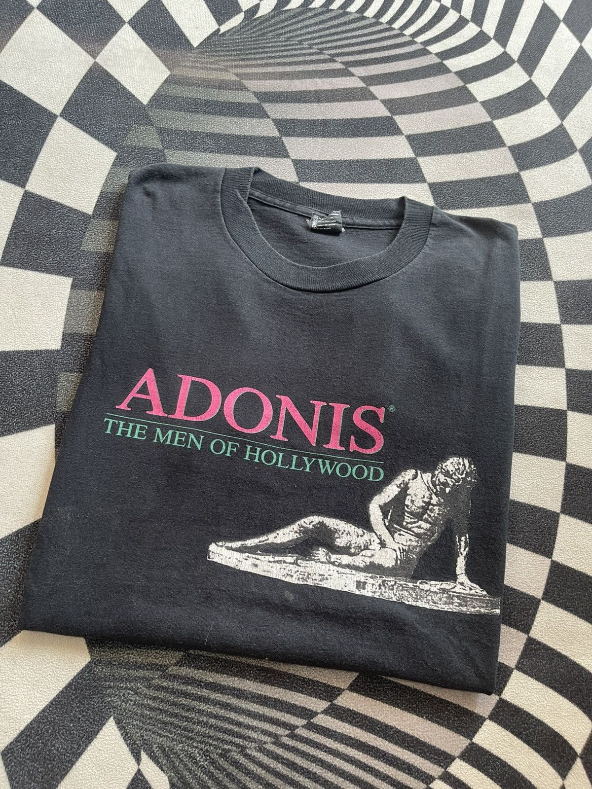 Arts & Science Vintage 90s Adonis The Men of Hollywood T-Shirt XL Size US XL / EU 56 / 4 - 1 Thumbnail