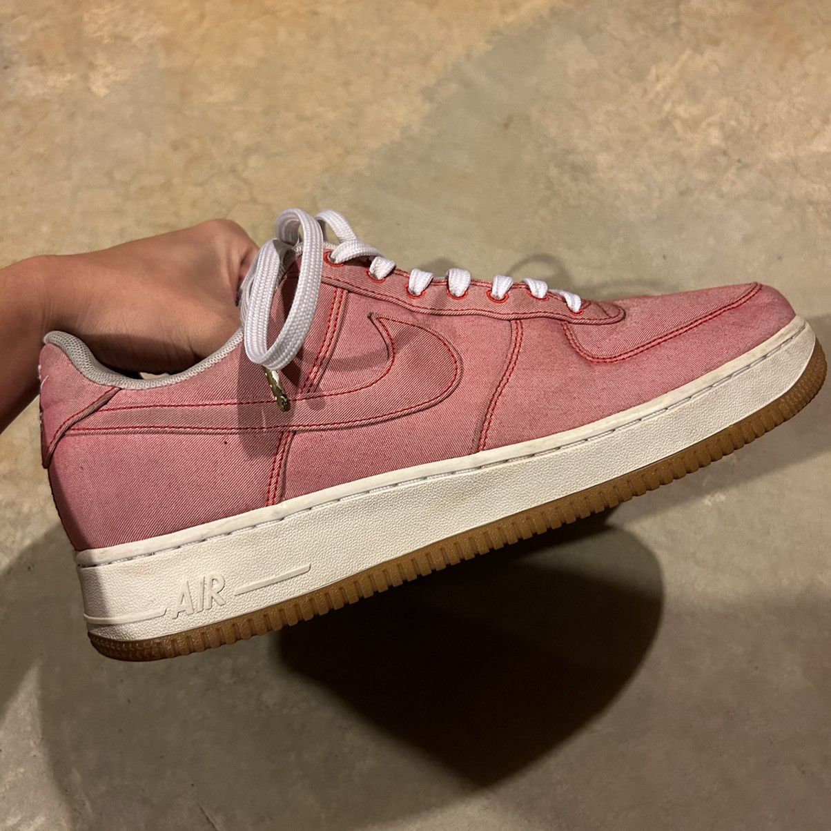 Japanese Brand × Nike Nike Air Force 1 Low ‘07 LV8 Pink 2015 US 10.5 Size US 10.5 / EU 43-44 - 5 Thumbnail