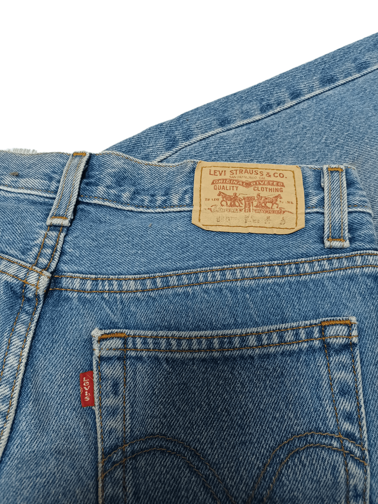 Levi's Vintage Clothing LEVIS 550 VINTAGE RELAXED FIT LADY`S W27 L27 JEANS Size 27" / US 4 / IT 40 - 5 Thumbnail