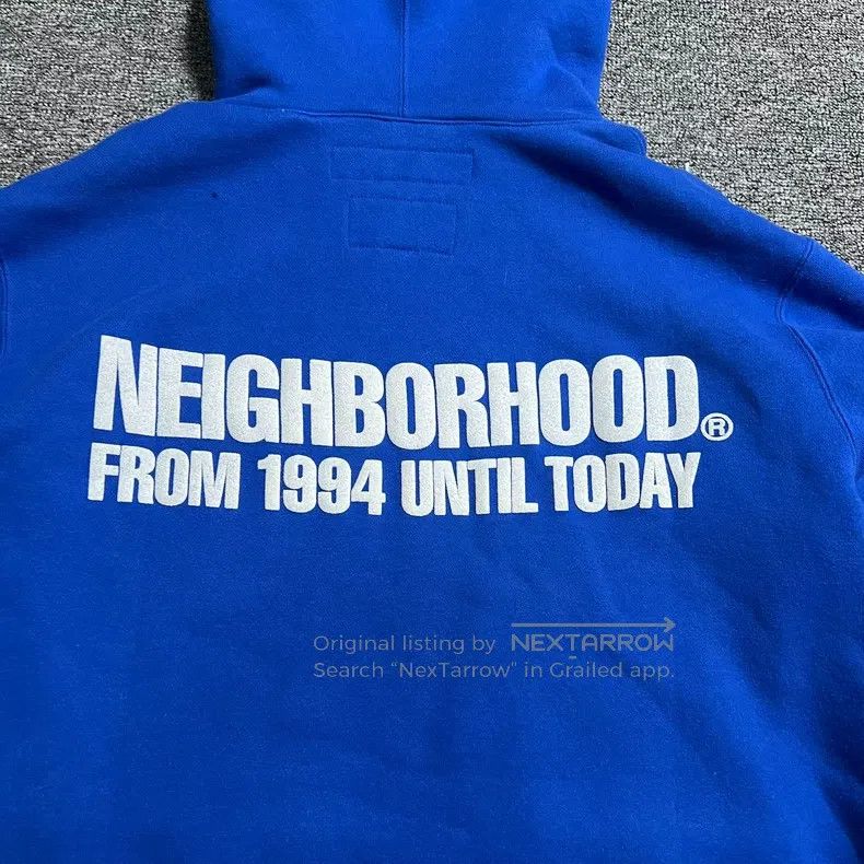 Neighborhood Neighborhood Blue Hooded Sweatshirt Size US XL / EU 56 / 4 - 4 Thumbnail