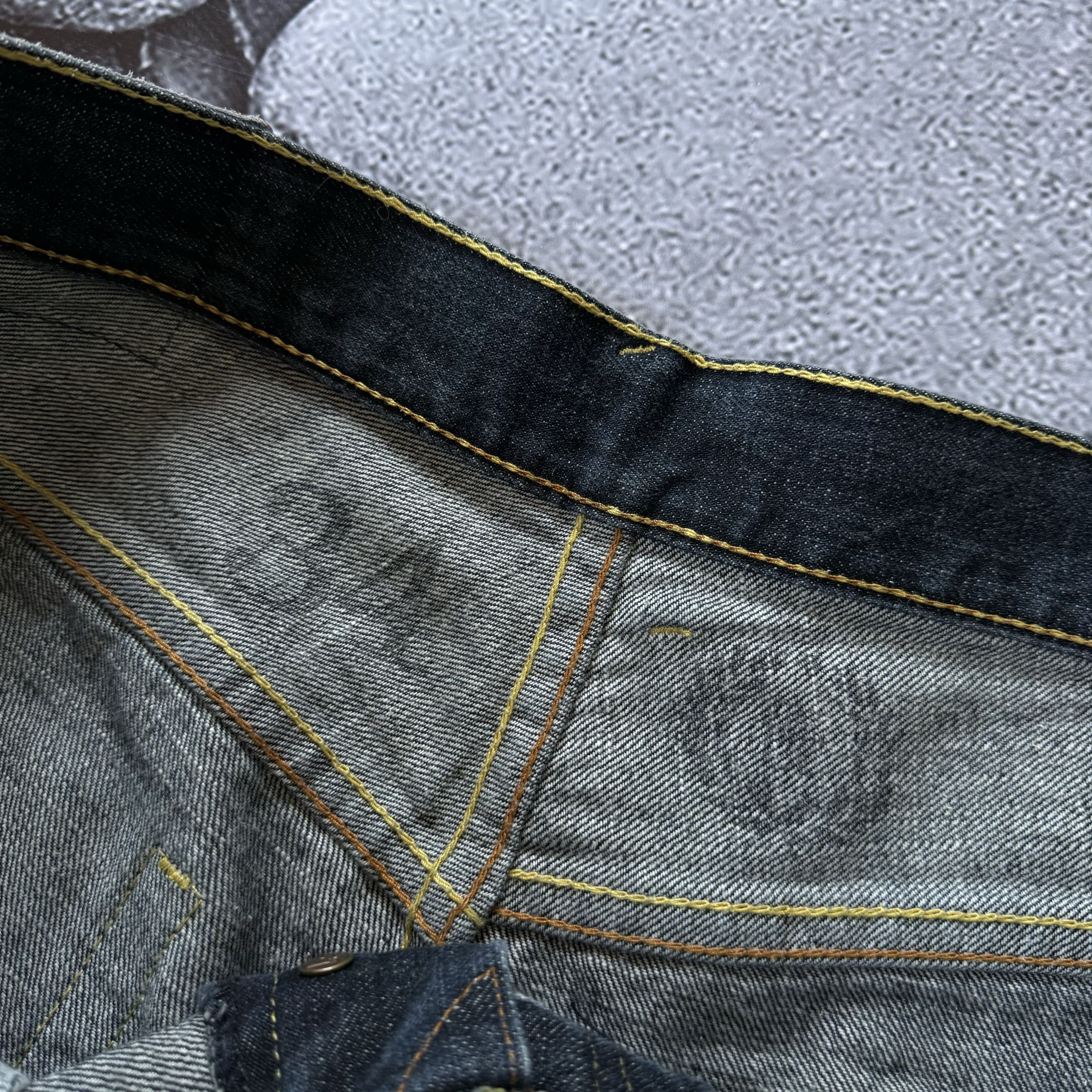 Japanese Brand × RMC Jeans RMC JAPANESE DENIM EMBROIDERED SELVEDGE JEANS DISTRESSED Size US 34 / EU 50 - 8 Thumbnail