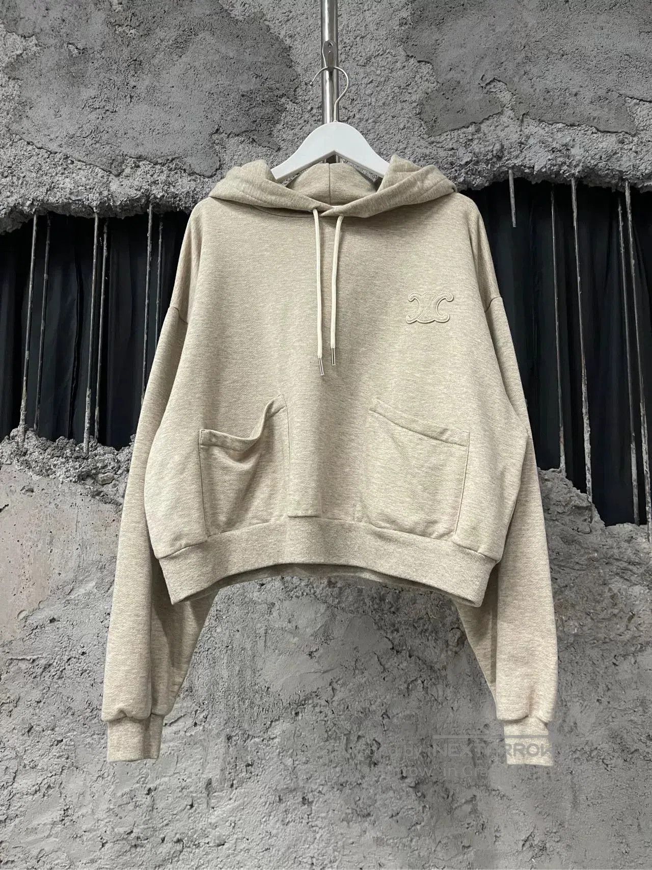 Other celine oat-colored cropped hoodie sweatshirt. Size L / US 10 / IT 46 - 1 Thumbnail