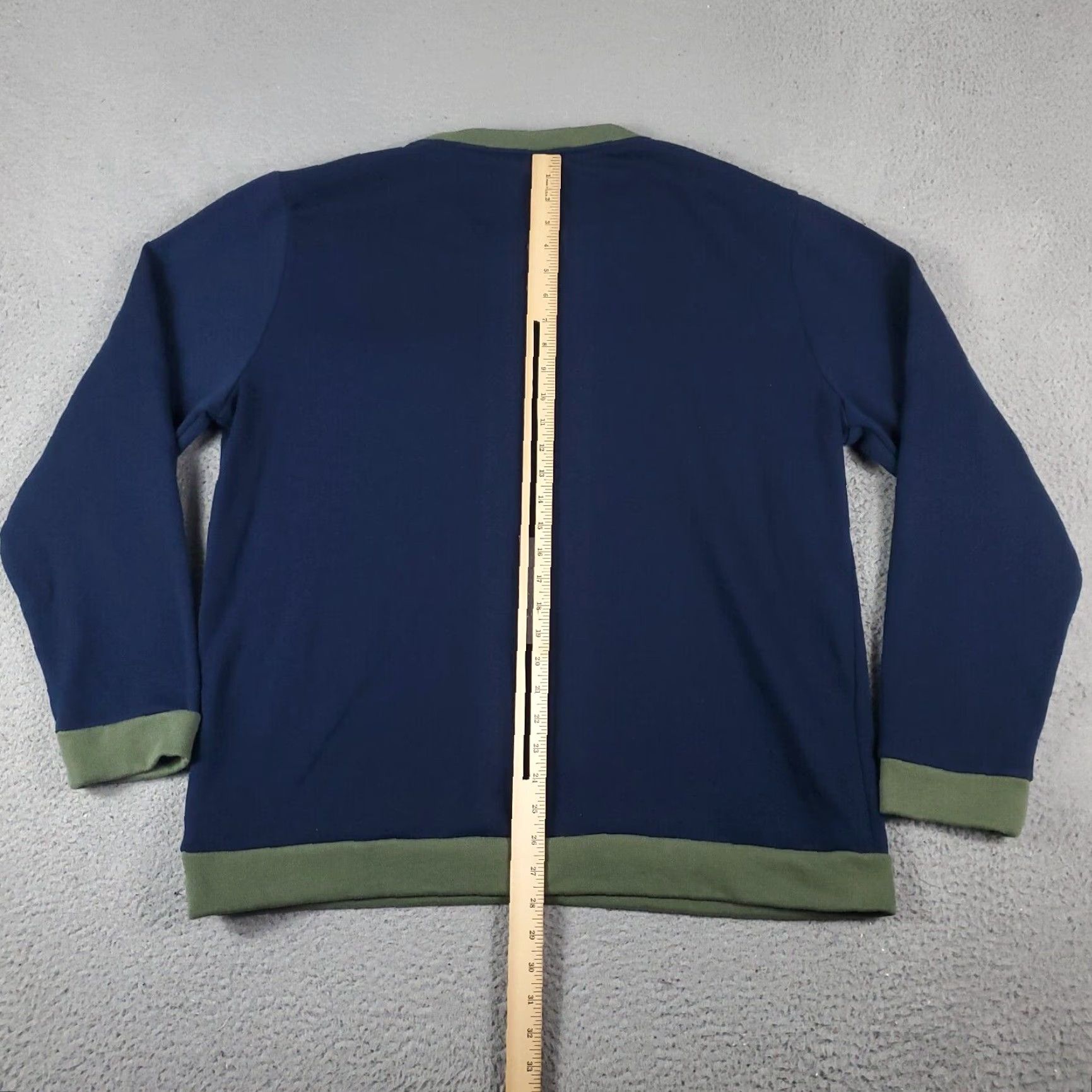 Onia VINTAGE Onia Sweater Pullover Men's Size XL Casual Crew Neck Fleece Cotton Blue Size US XXL / EU 58 / 5 - 5 Thumbnail