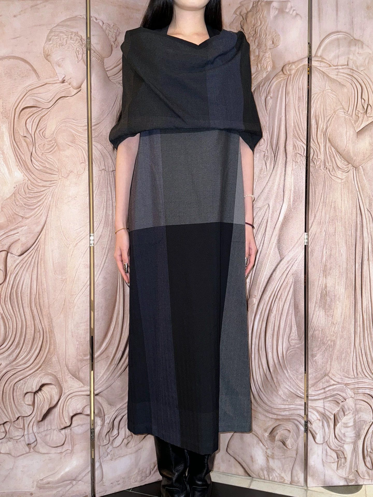 Comme des Garcons CDG tricot 1996 Wool Layered Dress Vintage S Size S / US 4 / IT 40 - 4 Thumbnail