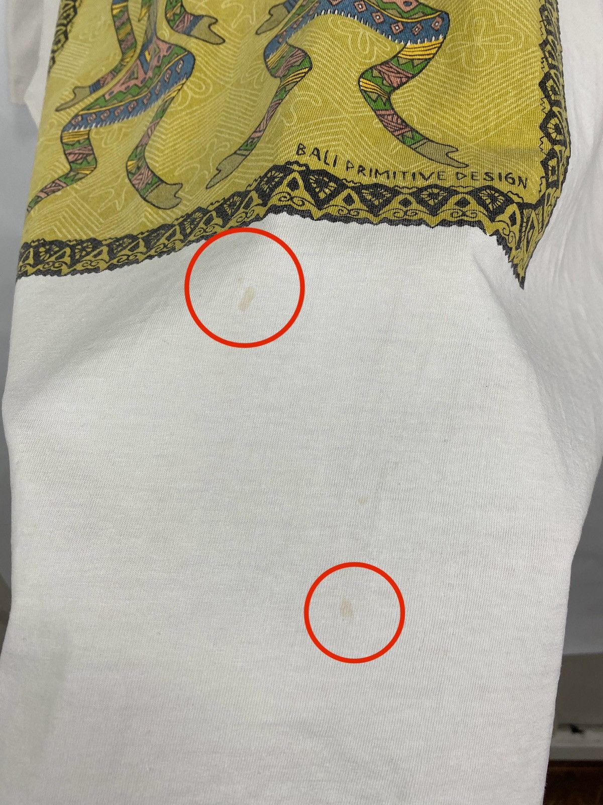Designer 🇮🇩 Vintage 90s Bali Primitive Design Dance T-Shirt Rare Retro Size US XL / EU 56 / 4 - 12 Thumbnail