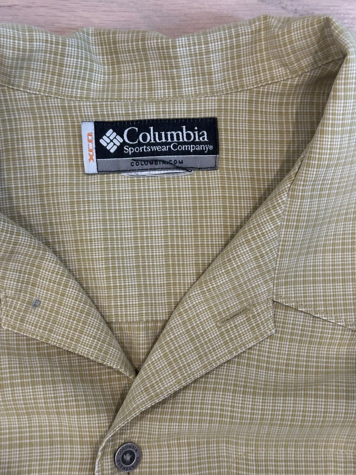 Columbia Vintage Y2K Columbia XCO Short Sleeve Button Up Green Large Size US L / EU 52-54 / 3 - 4 Thumbnail