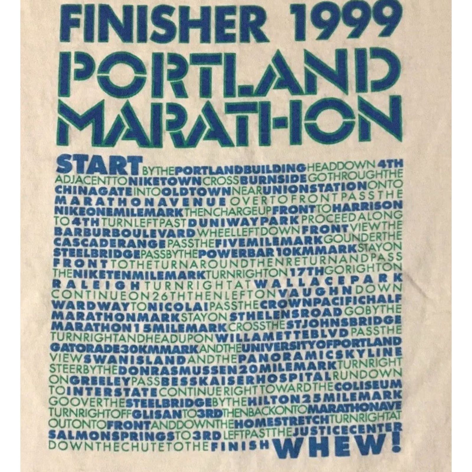 Vintage VINTAGE Nike Portland Finisher Faded Marathon Shirt XL White Nike Running T-Shirt Mens 90s Grunge Track & Field Boxing Sports Retro Size US XL / EU 56 / 4 - 3 Thumbnail