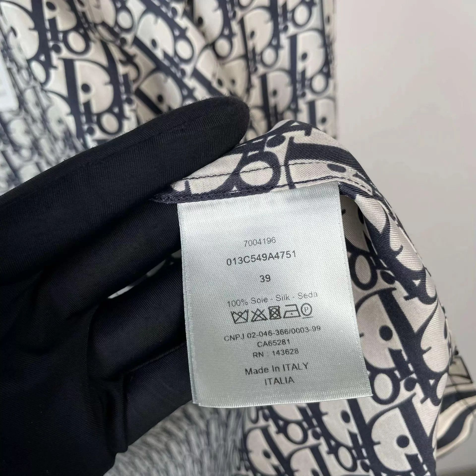 Dior Dior Silk Shirt Blue Size 39 Size US M / EU 48-50 / 2 - 4 Thumbnail