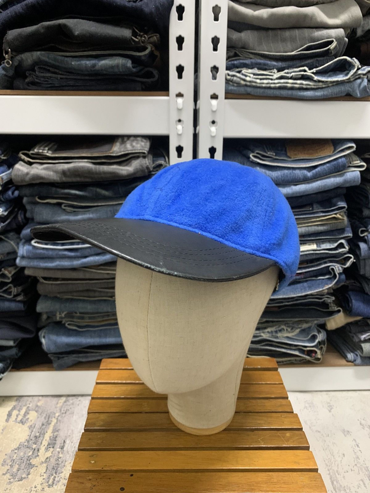 Other Vintage Fleece Wilson Leather Outdoor Strap Back Cap Size ONE SIZE - 1 Thumbnail