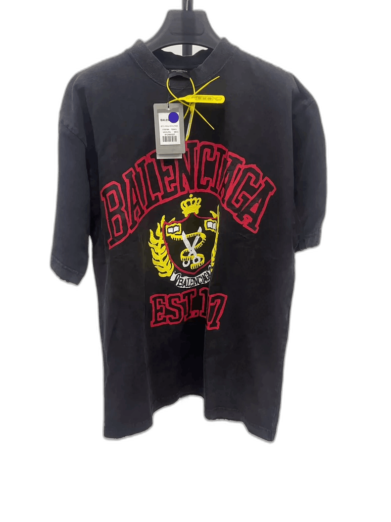 Balenciaga Balenciaga Logo Graphic Short Sleeve TShirt-2505 Size US XS / EU 42 / 0 - 1 Thumbnail