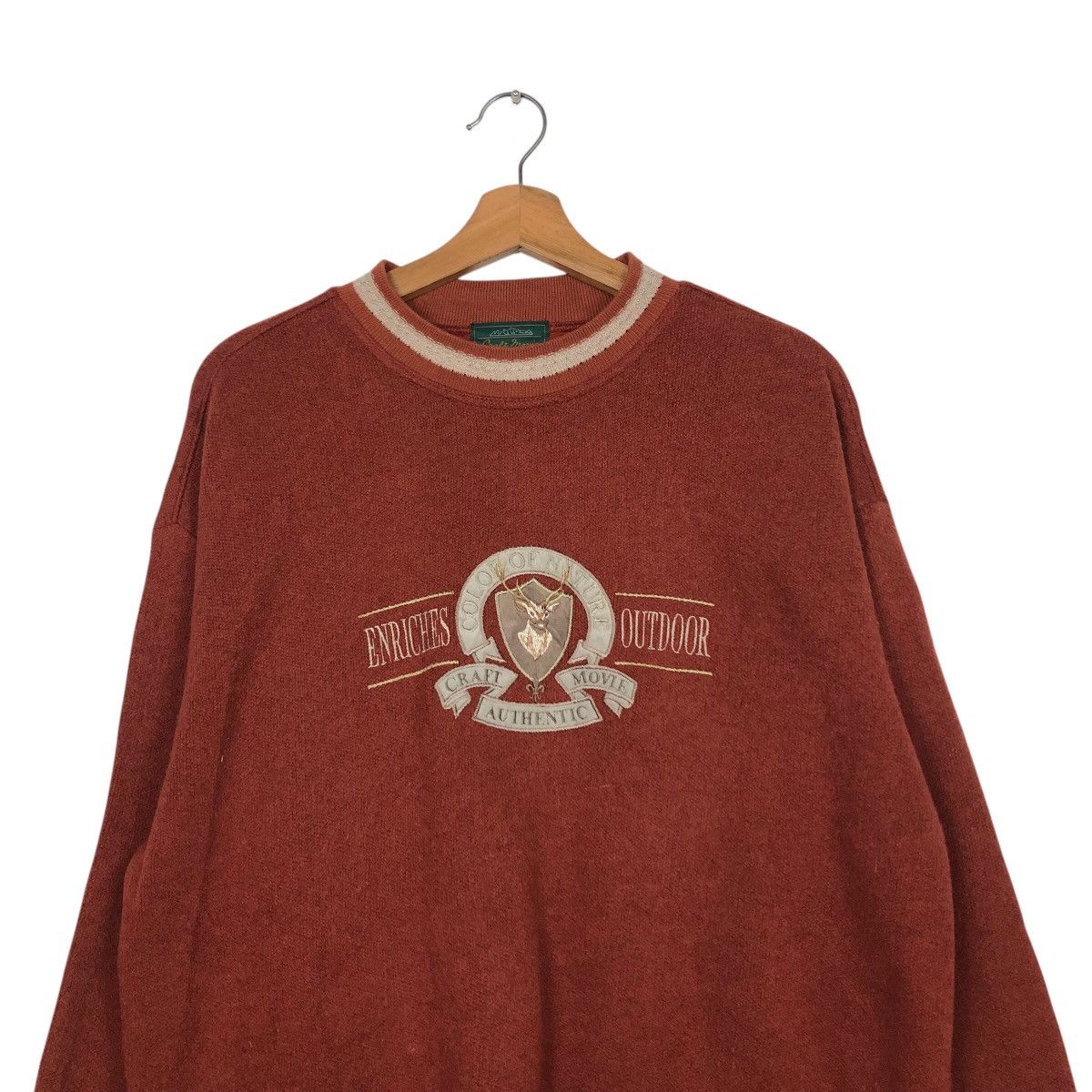 Japanese Brand × Vintage 📌Vintage Sweatshirt Craft Movie Big Logo Issey Miyake Size US L / EU 52-54 / 3 - 4 Thumbnail