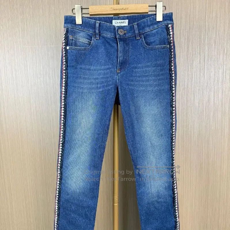 Chanel M Blue Cotton Women’s Jeans .