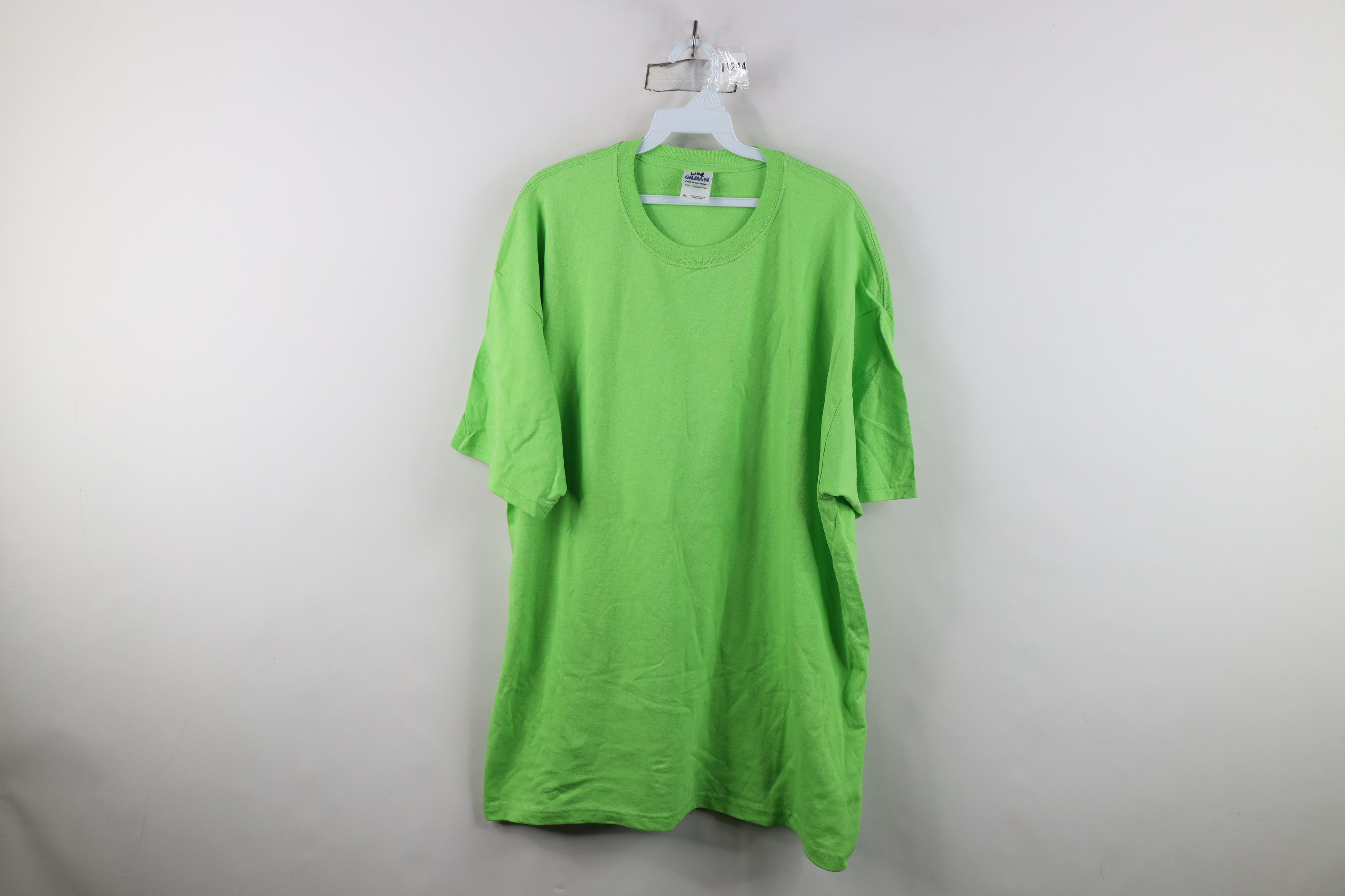 Vintage Vintage 90s Y2K Streetwear Short Sleeve T-Shirt Lime Green Size US XL / EU 56 / 4 - 1 Thumbnail