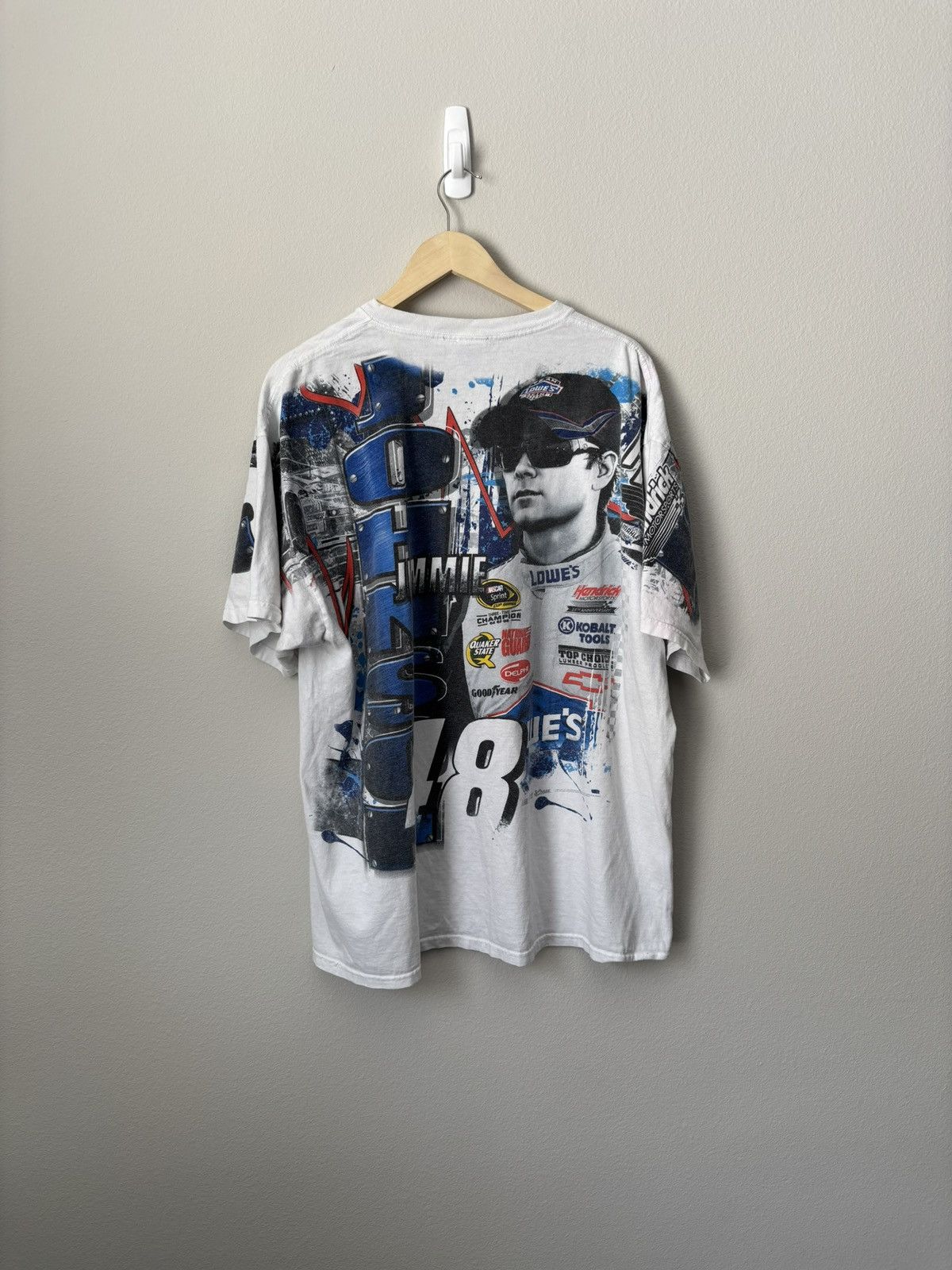 Chase Authentics Vintage Nascar Jimmie Johnson All over print Racing T-Shirt Size US XXL / EU 58 / 5 - 2 Thumbnail