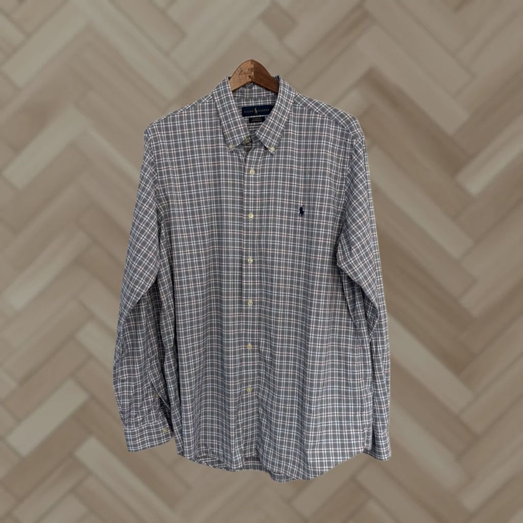 Ralph Lauren Ralph Lauren Button-Down Shirt XL Classic Fit Plaid Multicolor Cotton Blend Men’s Long Sleeve Casual White Red Blue - Polo Ralph Lauren Blaire Size US XL / EU 56 / 4 - 1 Thumbnail