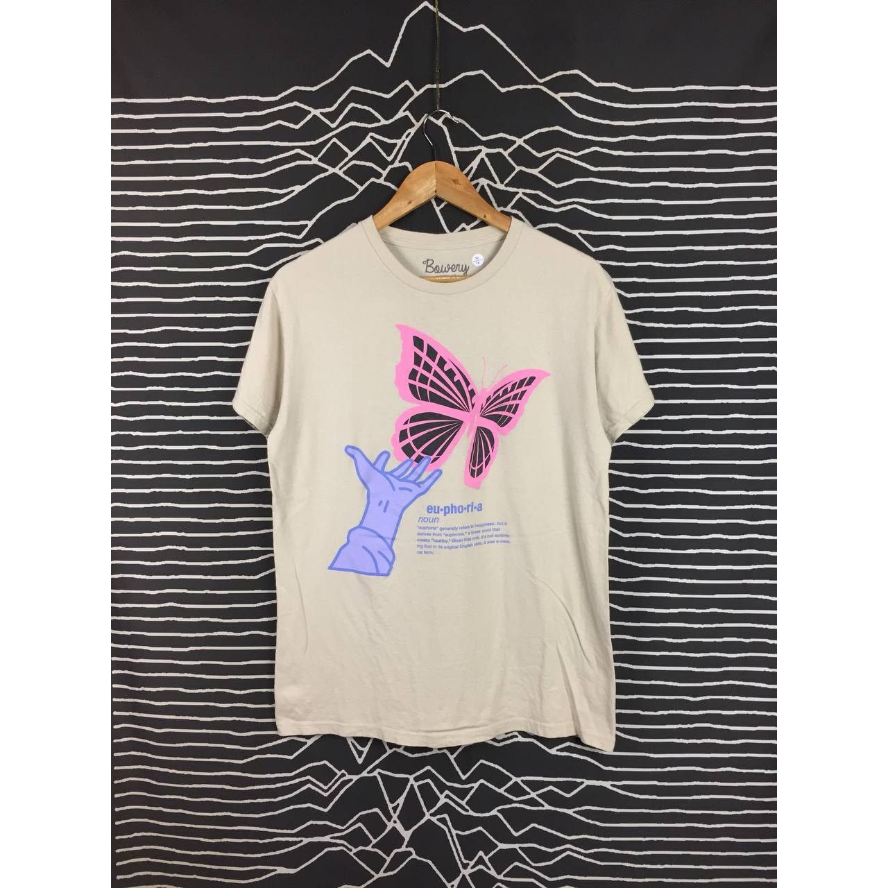 Bowery × Vintage Bowery Supply Co Euphoria Surreal Butterfly Hand Graphic Tee Size US M / EU 48-50 / 2 - 2 Thumbnail