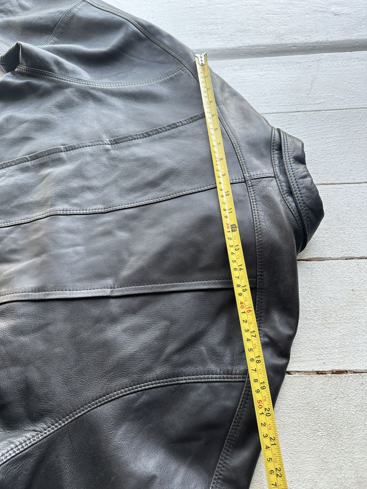 Other 🚨VNTG LEATHER JACKET AVANT GARDE ASYMMETRICAL BROWN MOTO Size US L / EU 52-54 / 3 - 14 Thumbnail