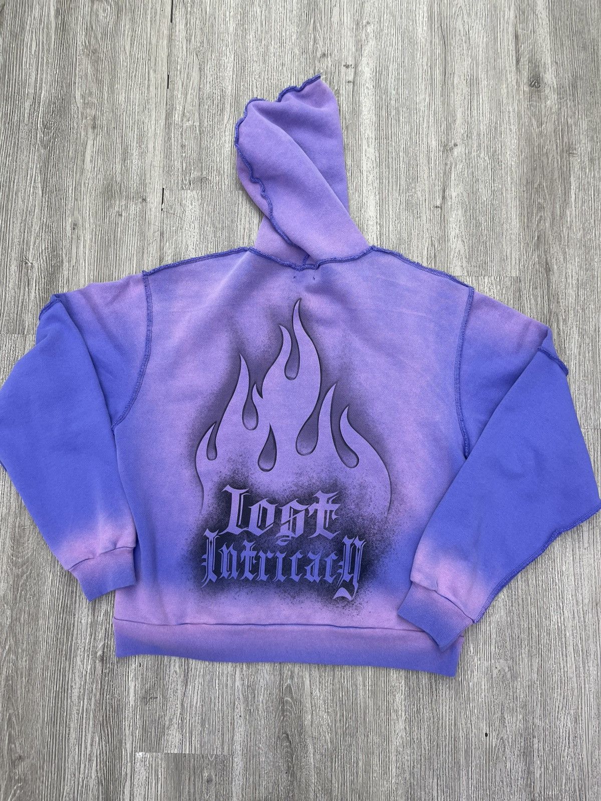 LOST INTRICACY Lost intricacy Rhinestone zip up hoodie (pulple) Size US L / EU 52-54 / 3 - 2 Thumbnail