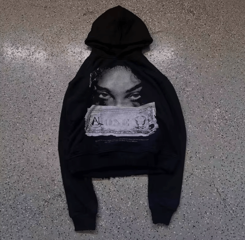 Japanese Brand American geometric print oversized Y2K hoodies Size US XL / EU 56 / 4 - 1 Thumbnail