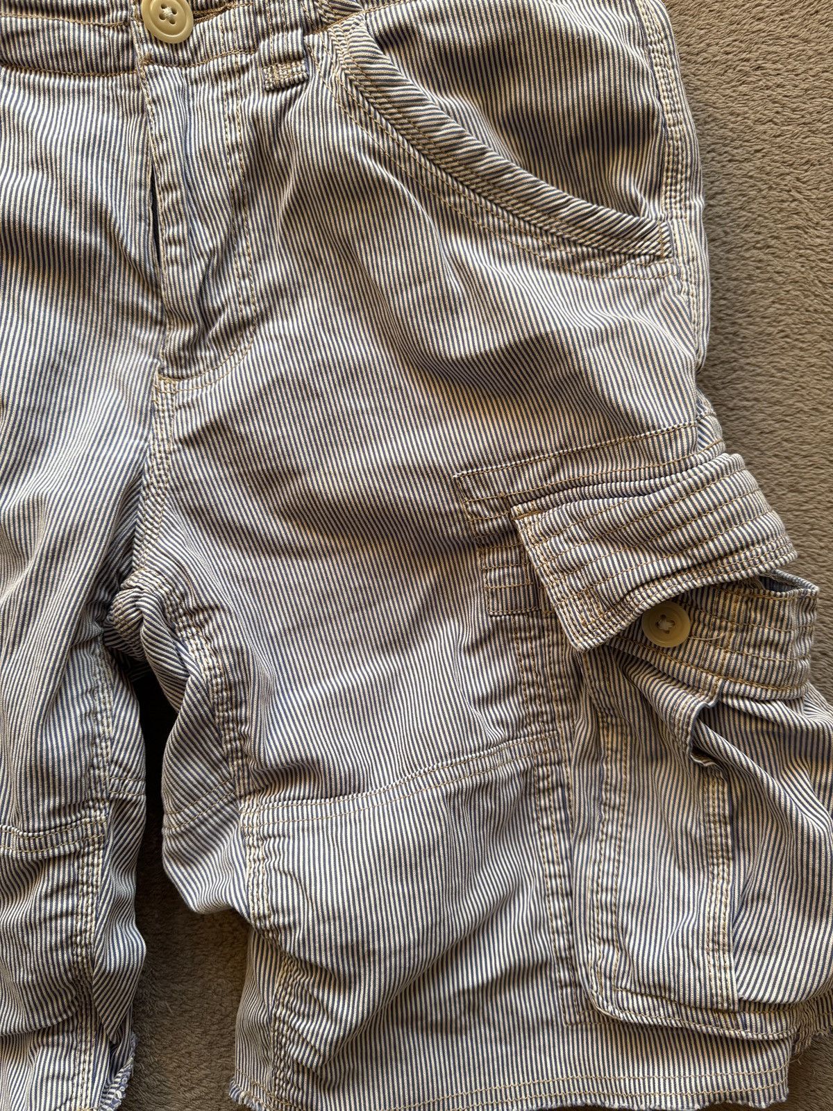 Denim & Supply Ralph Lauren × Polo Ralph Lauren × Vintage Vintage Polo Jeans Co Baggy Fit Cargo Shorts 90s Y2K Size US 30 / EU 46 - 5 Thumbnail