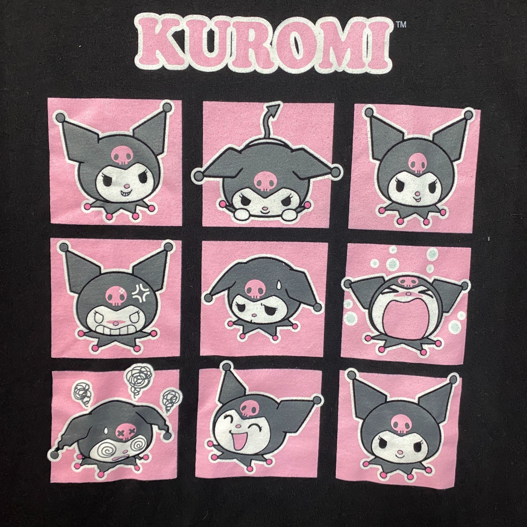 Other Sanrio Kuromi Grid Faces T-Shirt 2XL Size US XXL / EU 58 / 5 - 2 Thumbnail