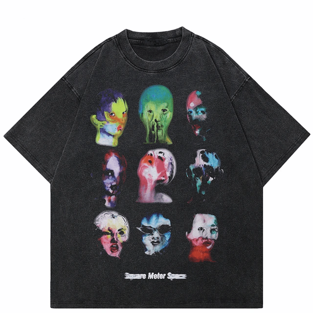 Japanese Brand × Vintage Scary Graphic Bloody Heads Tee Size US XXL / EU 58 / 5 - 1 Thumbnail