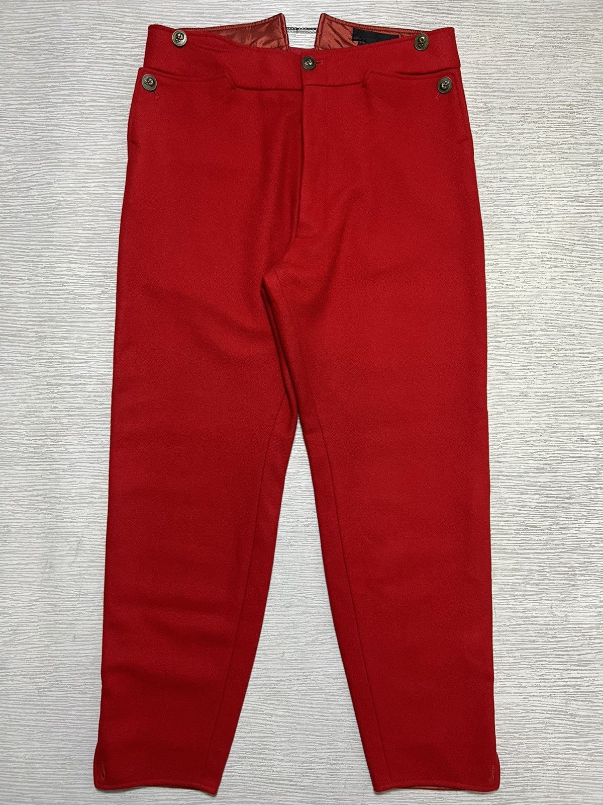 Alexander McQueen Alexander McQueen - FW11 - Coin Detail Wool Cropped Trousers Size US 30 / EU 46 - 1 Thumbnail