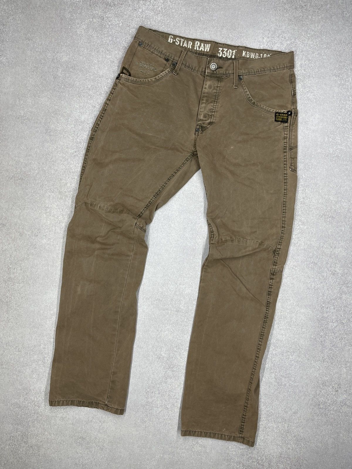 G-Star Vintage G Star Raw 3301 KBWG 100 Denim Pants Big Logo Y2K Size US 32 / EU 48 - 5 Thumbnail