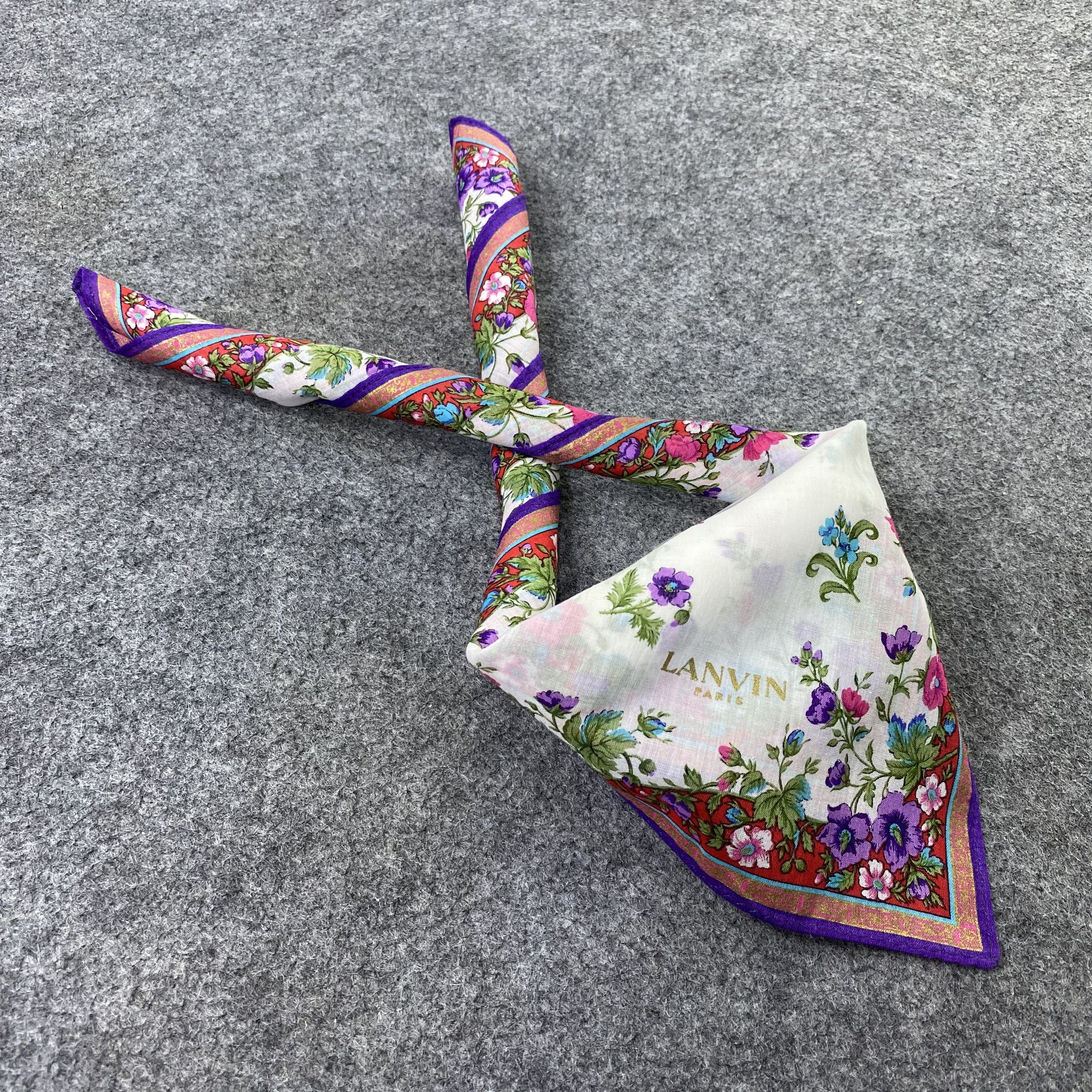 Lanvin Lanvin Handkerchief Neckerchief Bandana-B1690 Size ONE SIZE - 1 Thumbnail
