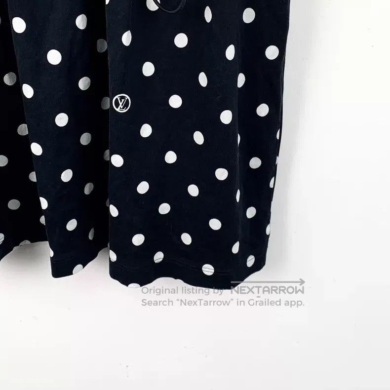 Louis Vuitton Louis Vuitton 22 black polka-dot cotton crew-neck short-sl Size S / US 4 / IT 40 - 4 Thumbnail