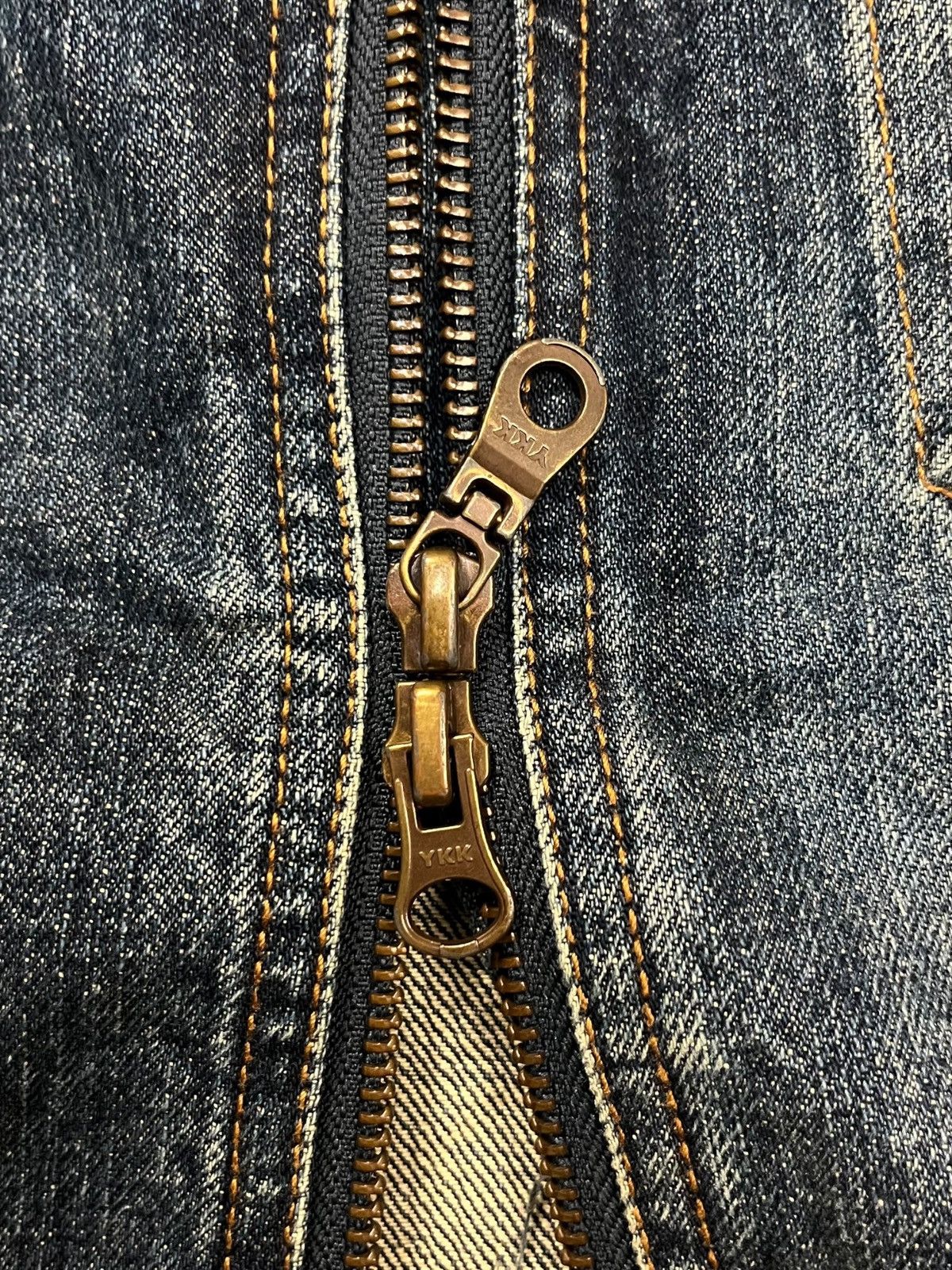 If Six Was Nine 2000s Jackrose - Crash Denim Cross Patch Jacket Size US M / EU 48-50 / 2 - 11 Thumbnail