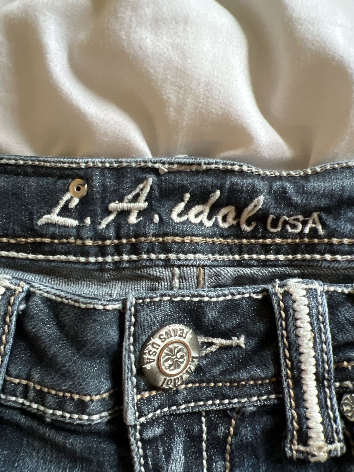Vintage L.A. Idol USA Bootcut Jeans Size 28" / US 6 / IT 42 - 8 Thumbnail