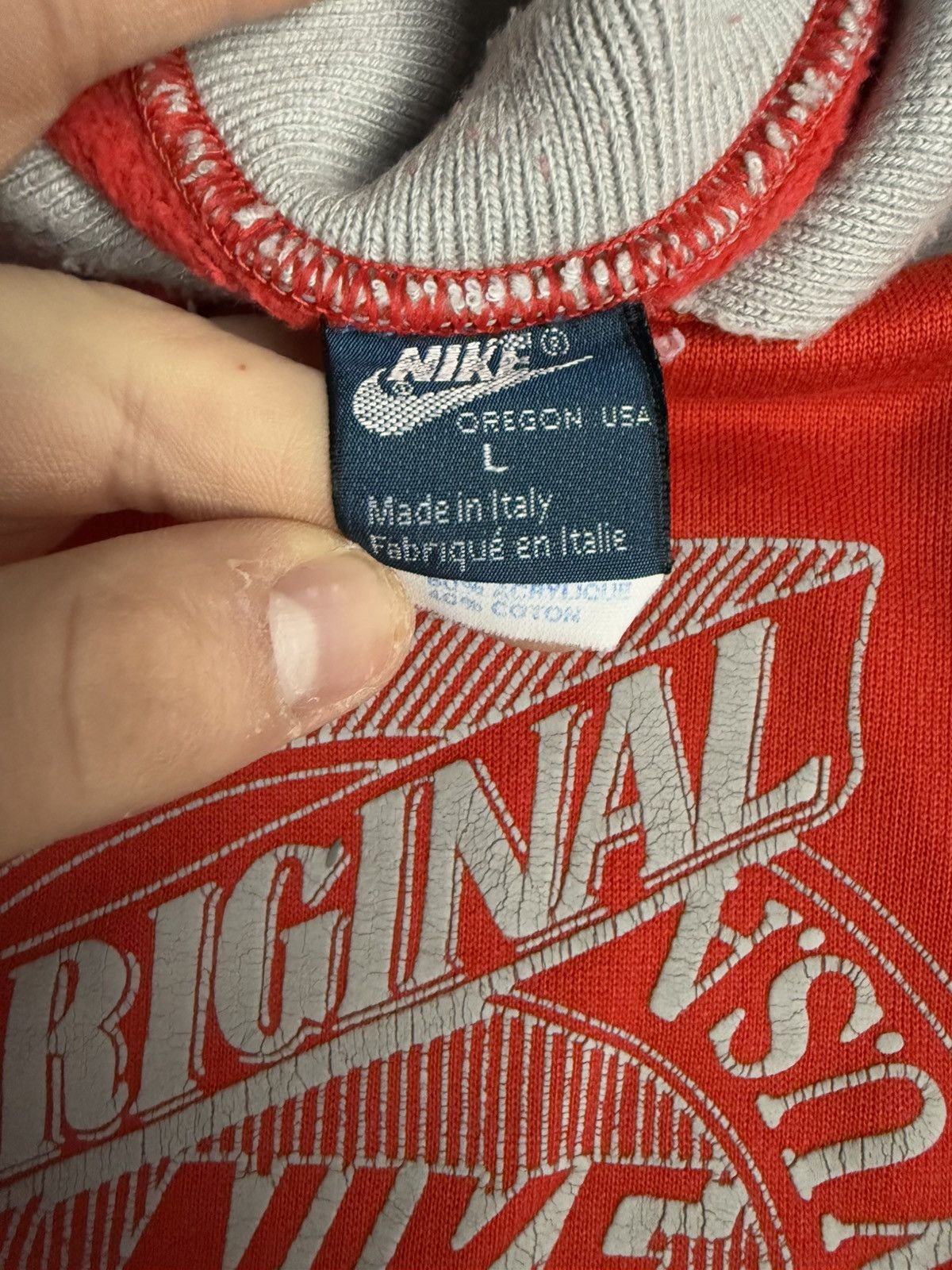 Nike × Vintage Vintage Nike 1984 sweatshirt rare 80’s shirt crewneck logo Size US L / EU 52-54 / 3 - 5 Thumbnail