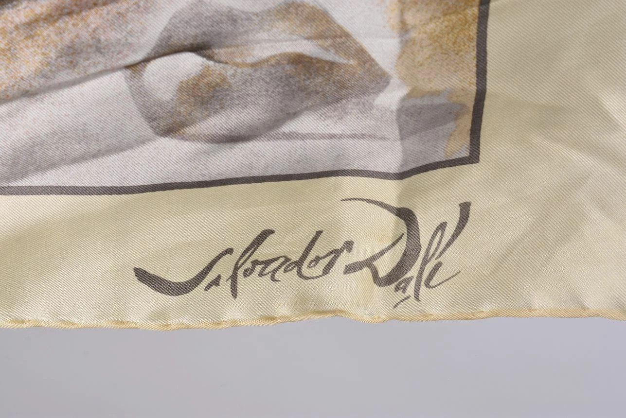 Other Women's Salvador Dali Surrealist Silk Vintage Scarf Size ONE SIZE - 3 Thumbnail