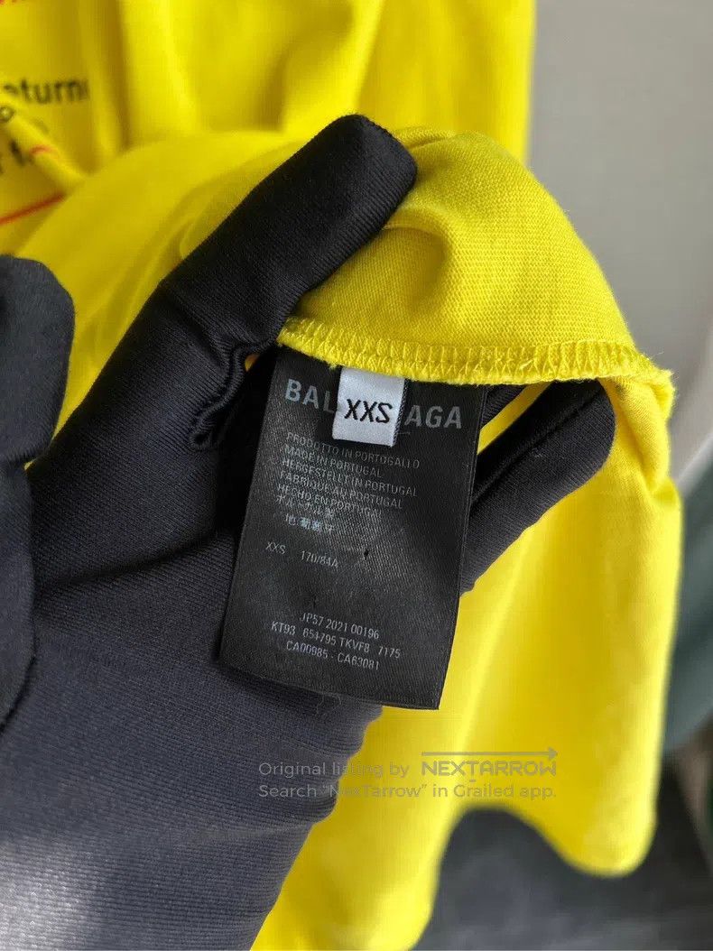 Balenciaga Balenciaga Eco Cola Wave Letter Logo Short Sleeve T-Shirt Size US XXS / EU 40 - 4 Thumbnail