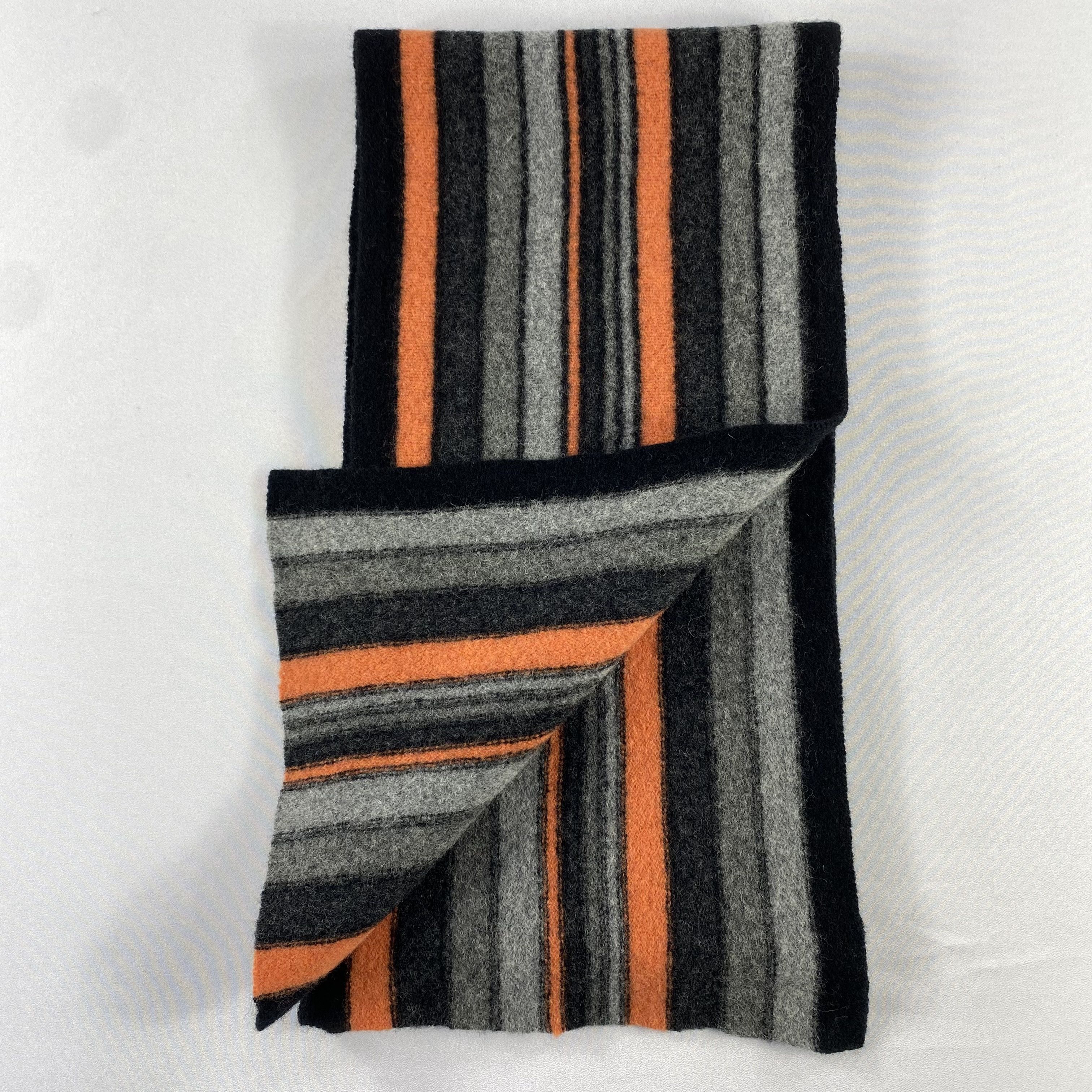Simon Carter Simon Carter Stripe Scarf Neck Wrap Wool Muffler Size ONE SIZE - 4 Thumbnail