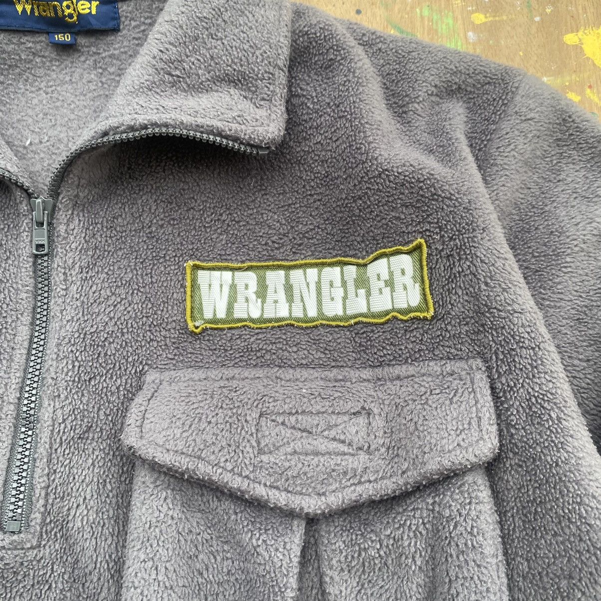 Vintage × Wrangler Vintage Wrangler Patch work Fleece Half Zipper Size US M / EU 48-50 / 2 - 6 Thumbnail