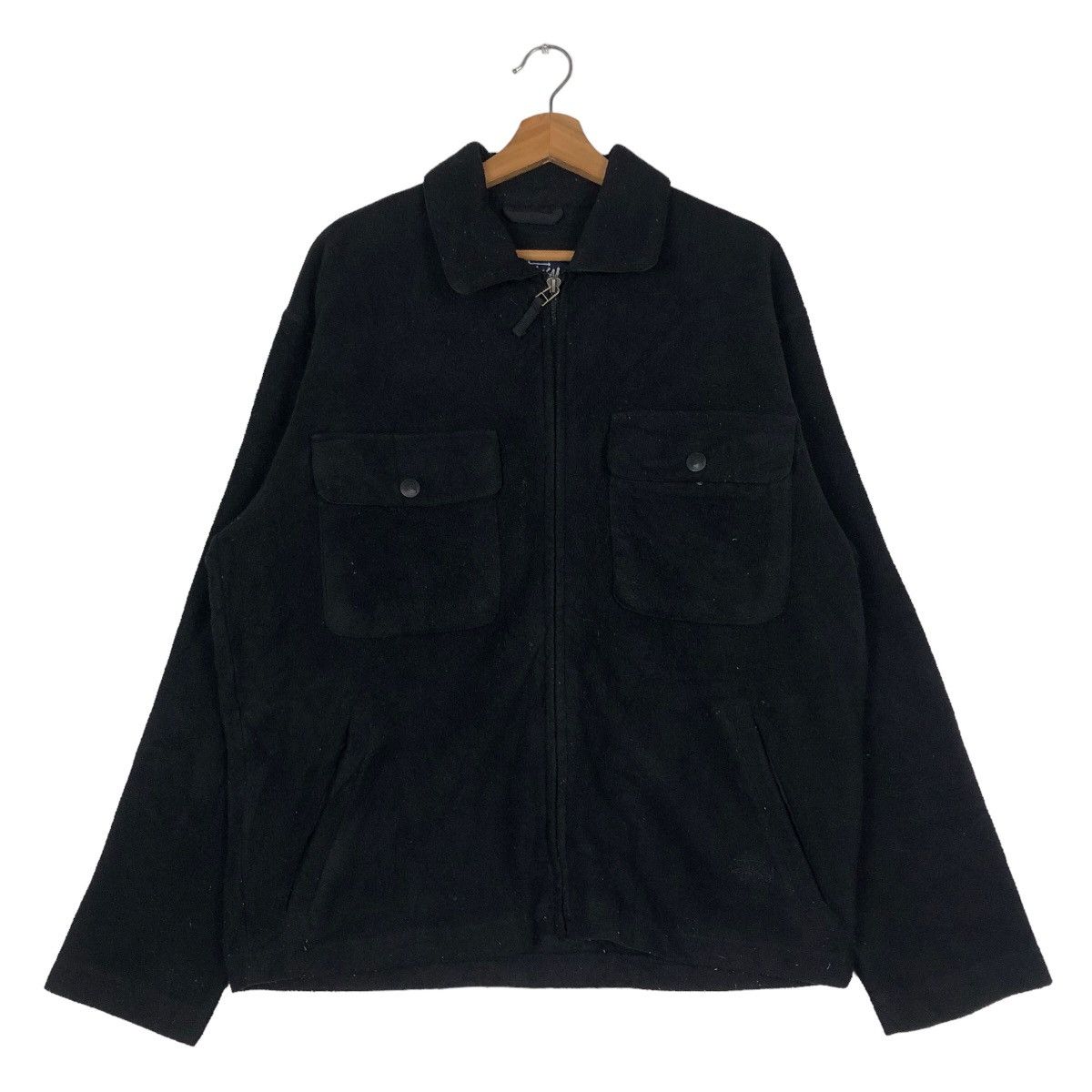 Stussy 🔥Vintage Stussy Zipper Jacket Big Pocket Biker Wear Size US M / EU 48-50 / 2 - 1 Thumbnail