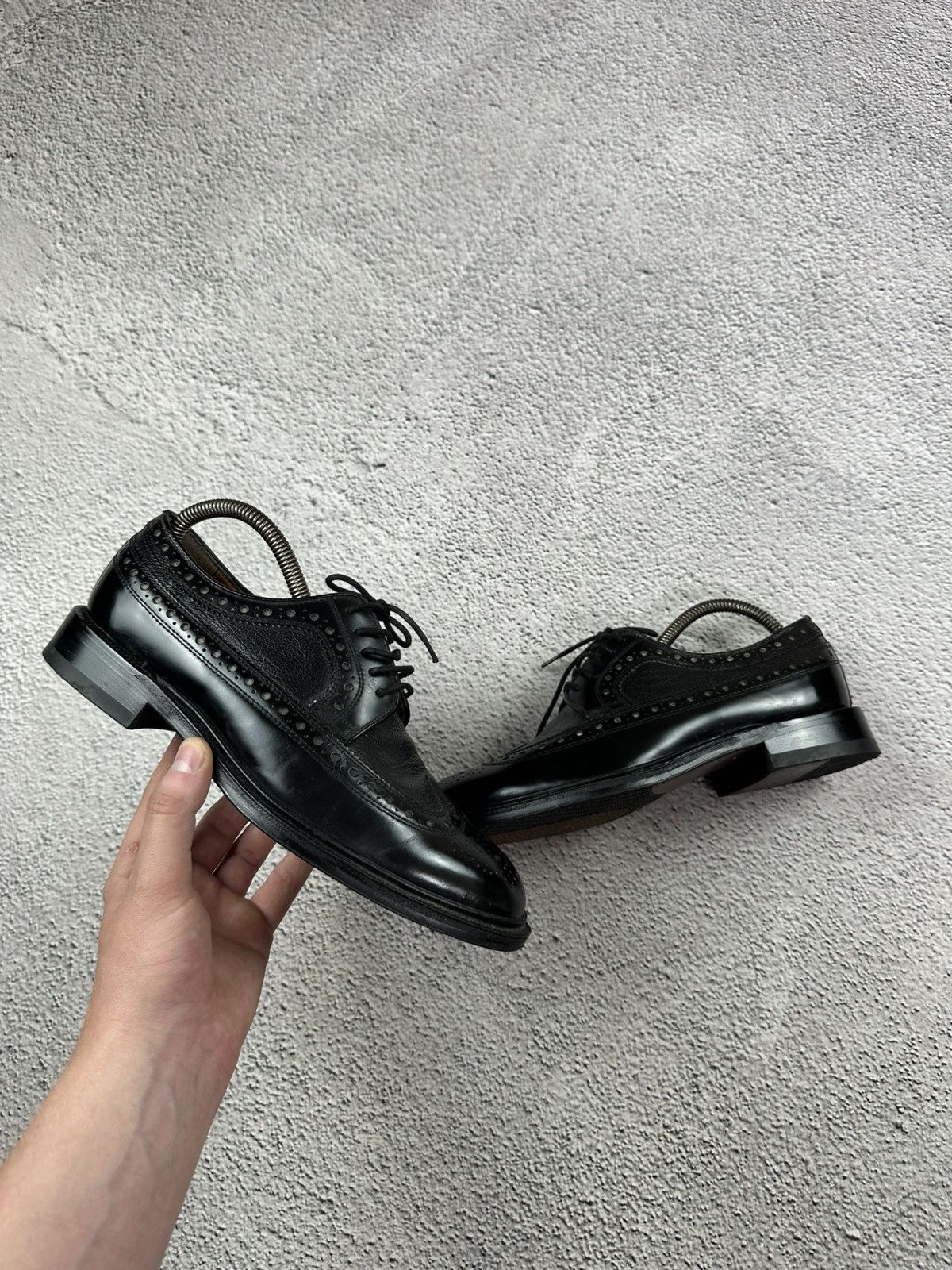 Regal Imperial Grade Brogue Derby Shoes Black As 98