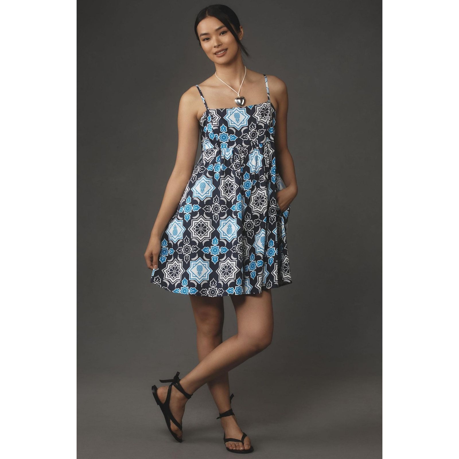 Anthropologie New Anthropologie Hutch Bandeau Romper $160 LARGE Blue Size 34" / US 12 / IT 48 - 1 Thumbnail