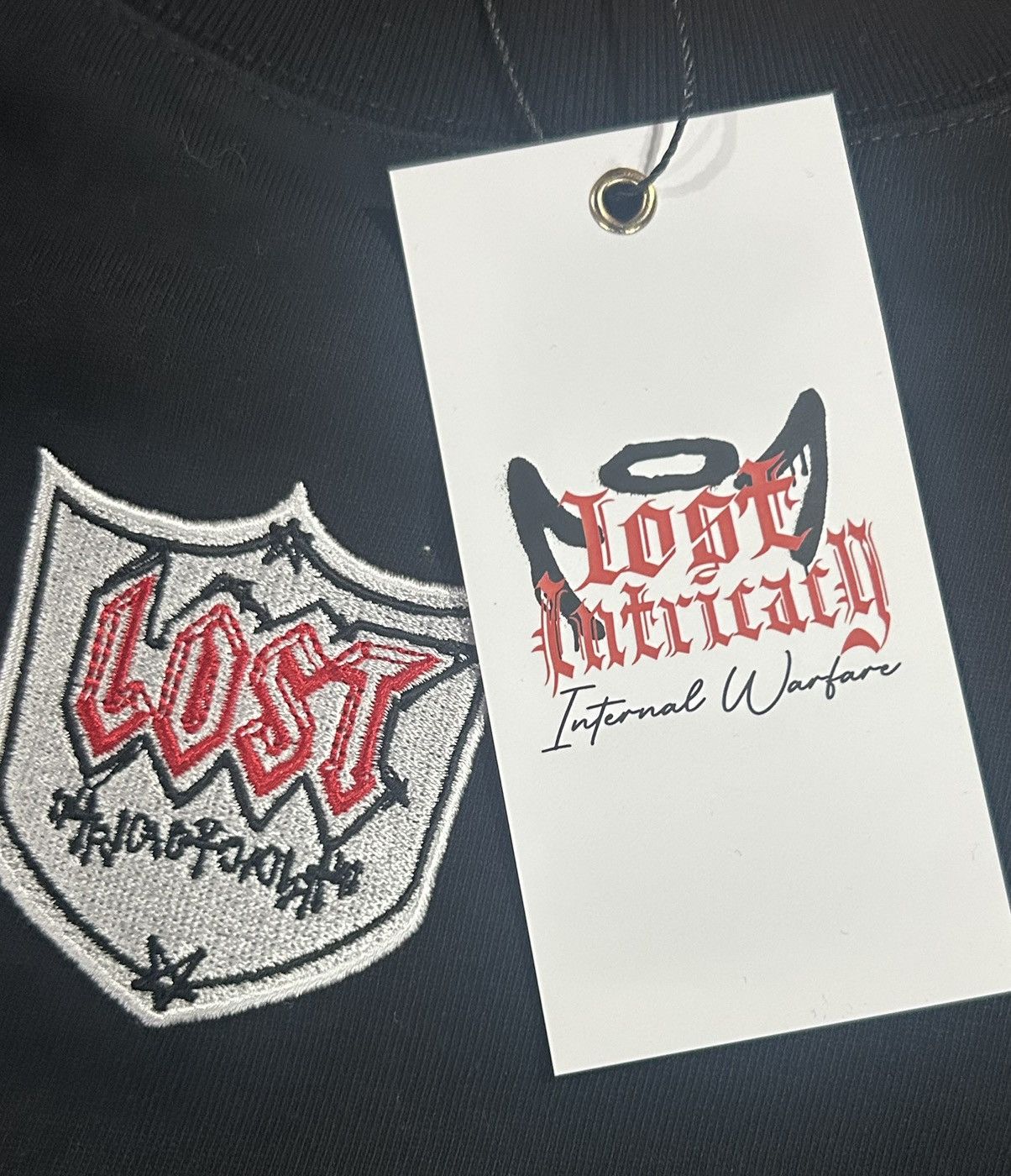 LOST INTRICACY Lost Intricacy Black "[20]16" Football Jersey Shirt size“Lg” Size US L / EU 52-54 / 3 - 5 Thumbnail