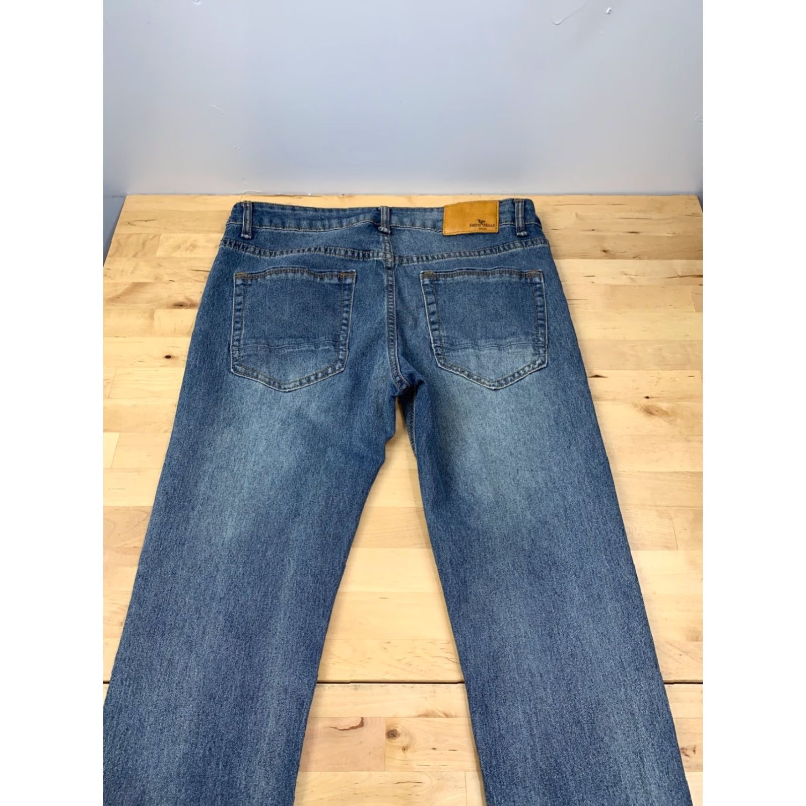 Vintage Smith & Mills Jeans Men 32x30 Denim Straight Leg Blue 4295 Size US 32 / EU 48 - 3 Thumbnail