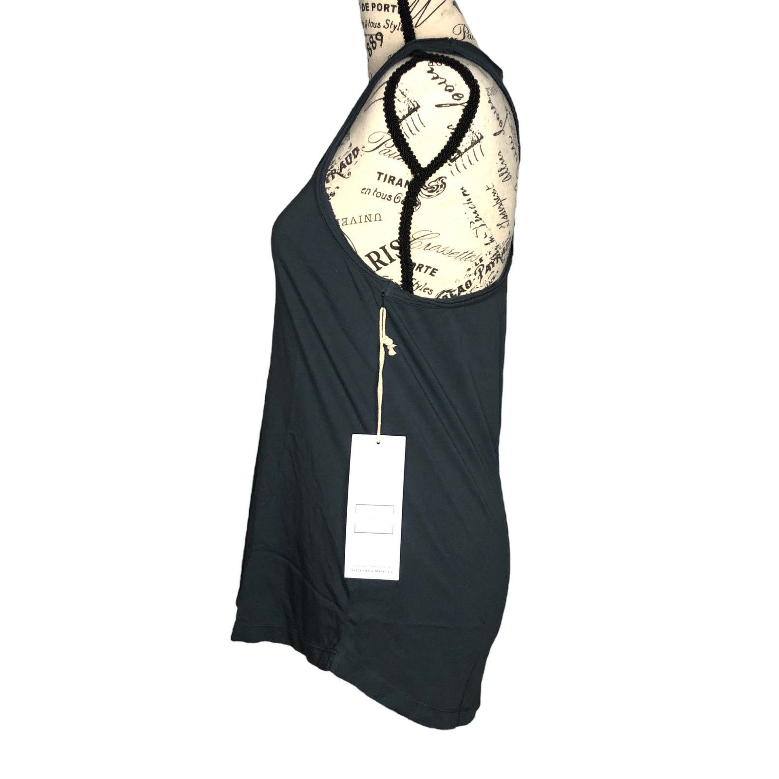 Threads 4 Thought T4T Namaste Tank - Racerback Raw Edge Soft Organic Cotton Size S / US 4 / IT 40 - 3 Thumbnail