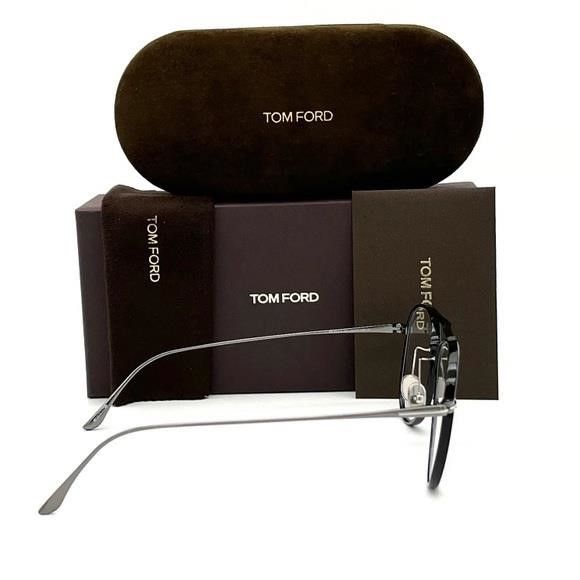 Tom Ford Tom Ford FT5666-B 001 Black / Blue Block 52mm Eyeglasses TF5 Size ONE SIZE - 5 Thumbnail
