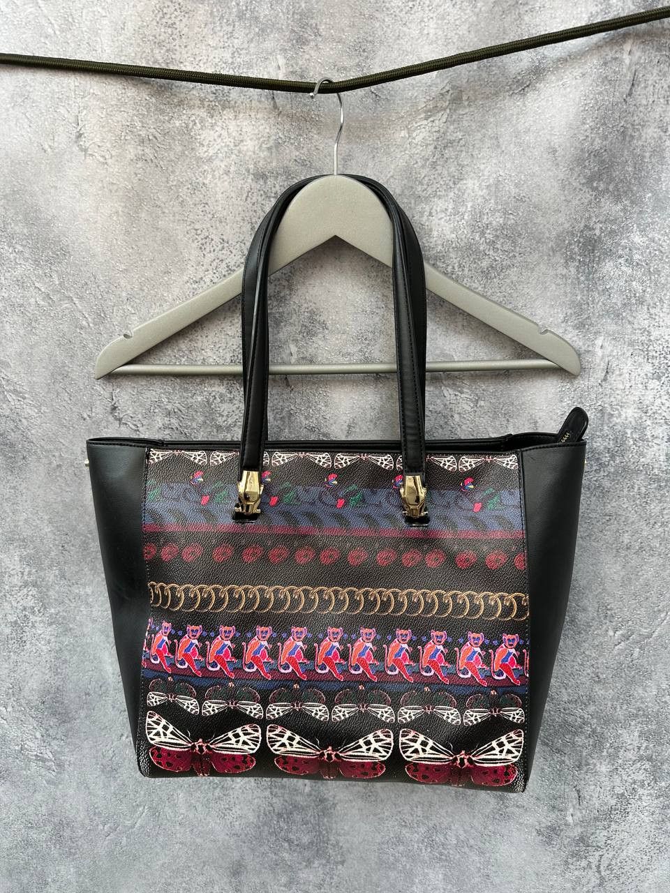 Roberto Cavalli Roberto Cavalli Croc-Embossed Leather Tote Bag Animal Print Size ONE SIZE - 2 Thumbnail