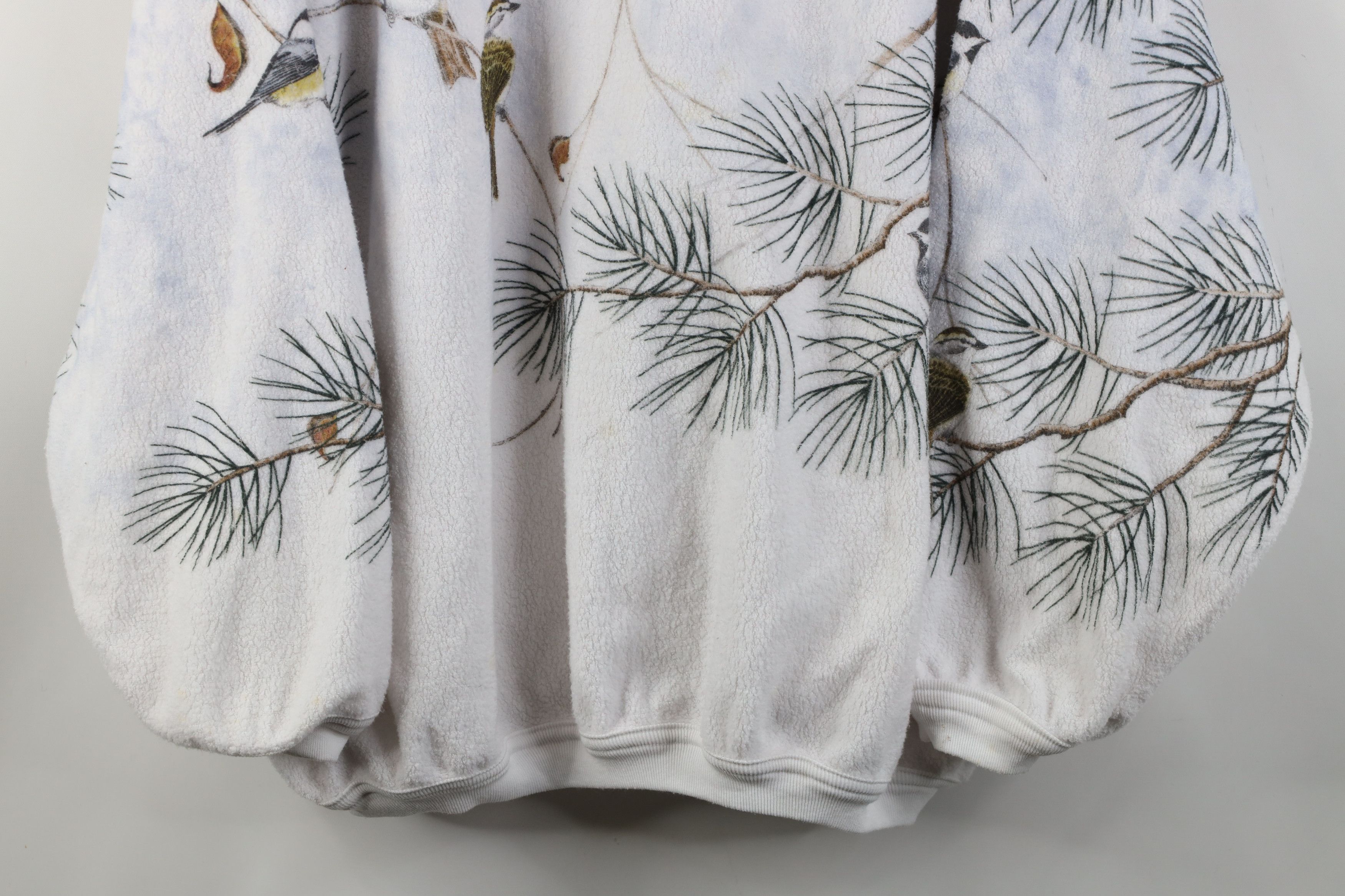 Vintage Vintage 90s Streetwear Bird Nature All Over Print Sweatshirt Size 3XL / US 20-22 - 3 Thumbnail