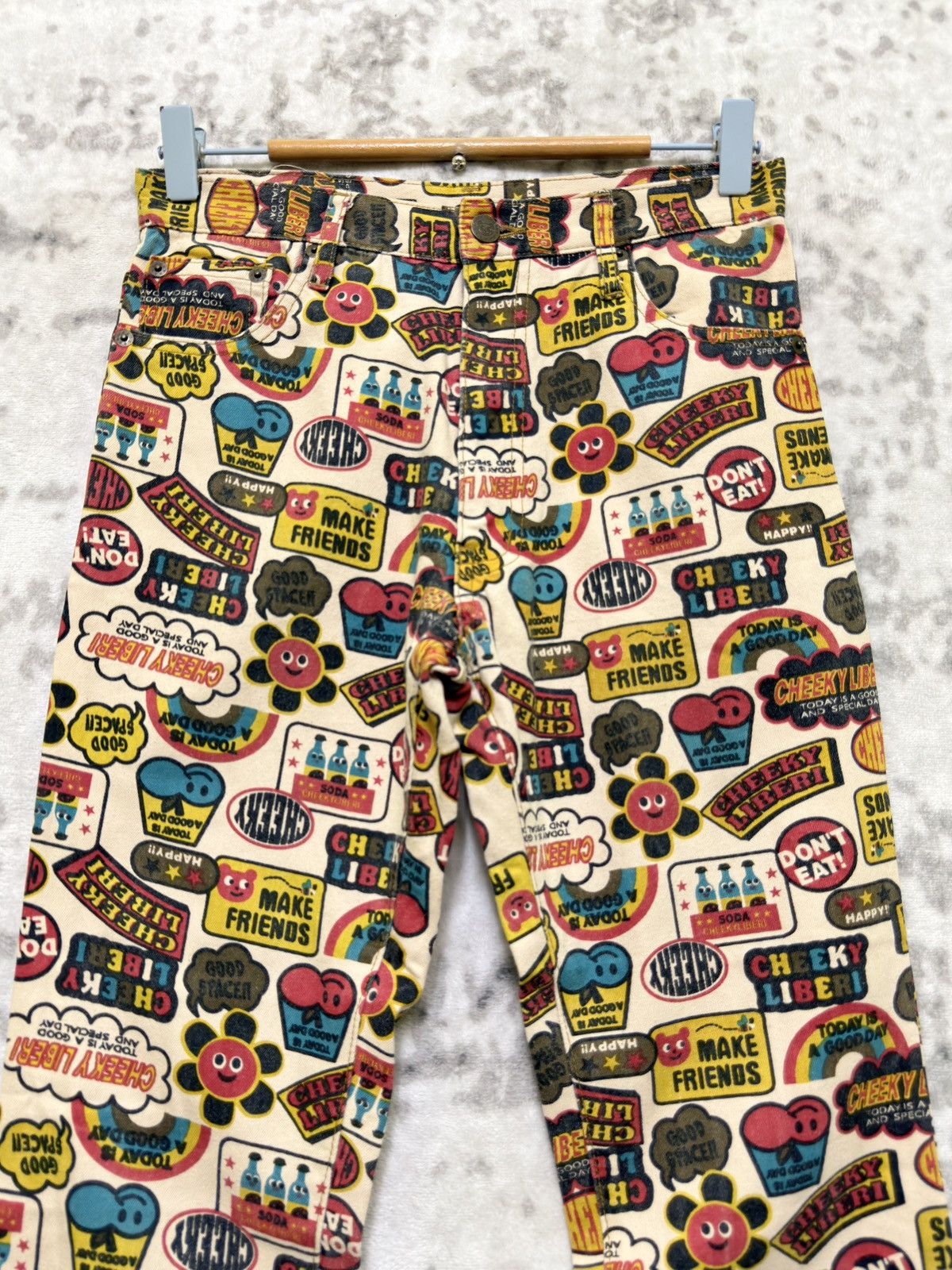 Hysteric Glamour Flare CHEEKYLIBERI Over Print Hysteric Style Design Pant Size US 26 / EU 42 - 3 Thumbnail