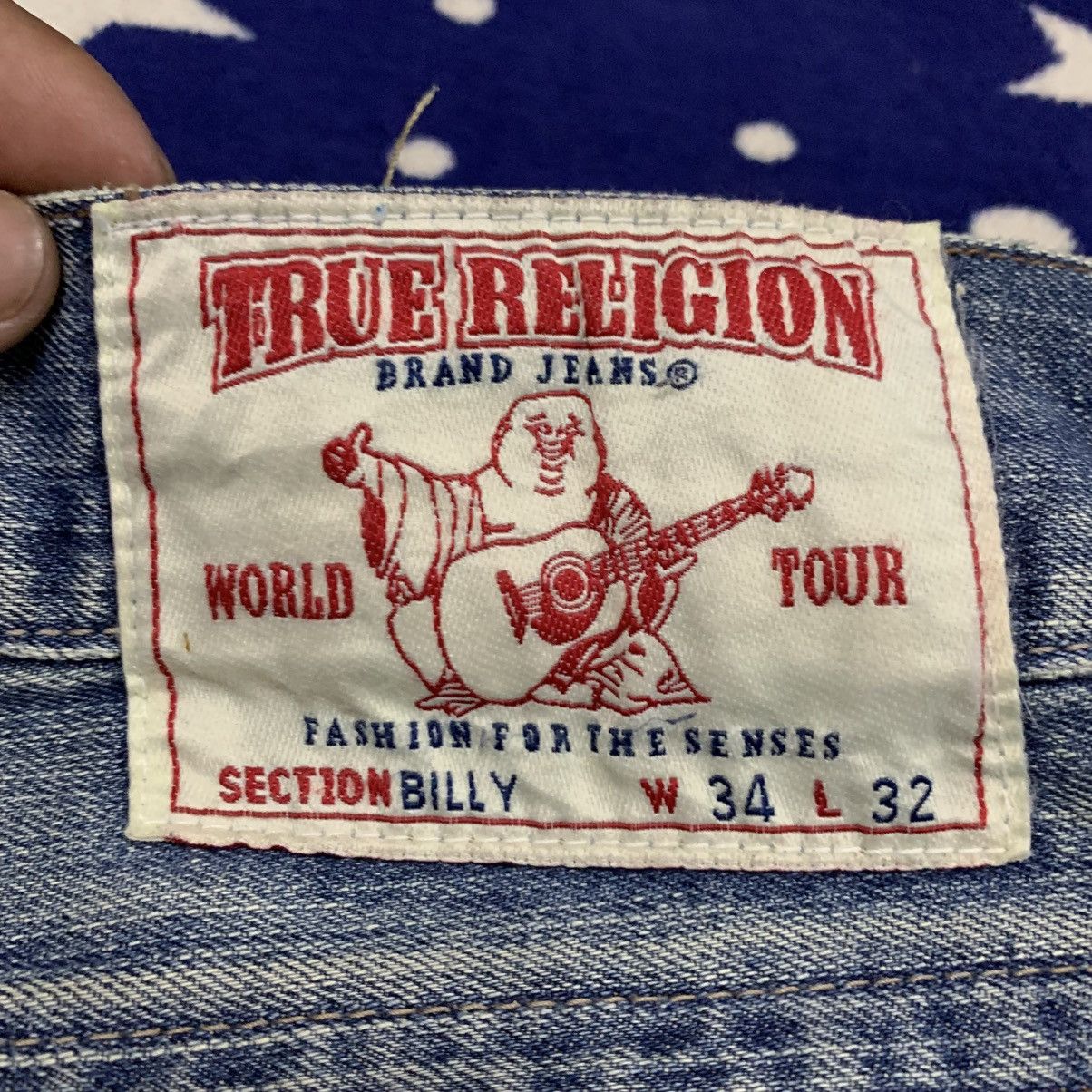 True Religion True Religion Section Billy Mushroom Patch Denim Distressed Size US 35 - 17 Thumbnail